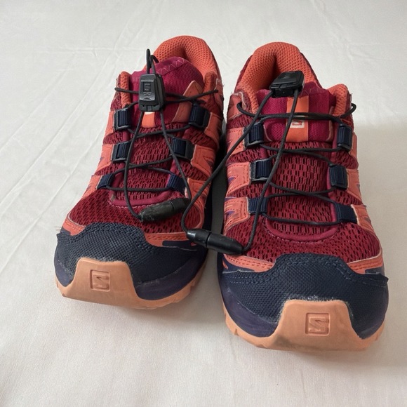 Salomon Youth Girls Size 13K SpeedCross Pink Trail Running Sneakers Shoes - Picture 14 of 16